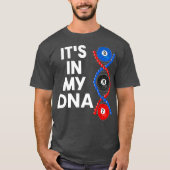 Billiard DNA billiard ball pool snooker billiard Tシャツ (正面)