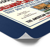 Billiard Players of America WW1 Fundraising ポスター (角)