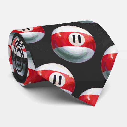 Billiards 11 Ball Pattern ネクタイ (ロール)