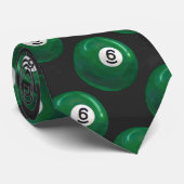Billiards 6 Ball Pattern ネクタイ (ロール)
