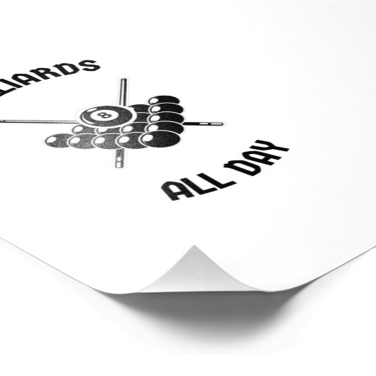 Billiards all day フォトプリント            (角)