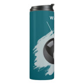 Billiards - Ball and Cue Stick - Personalize タンブラー (回転左)