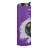 Billiards - Ball and Cue Stick - Personalize タンブラー (回転左)