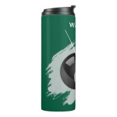 Billiards - Ball and Cue Stick - Personalize タンブラー (回転左)