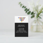 Billiards Instructor Simple Business Cards Design 名刺 (スタンド正面)