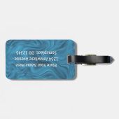 Billiards - Large ball with Brown Cue Stick ラゲッジタグ (裏面横)