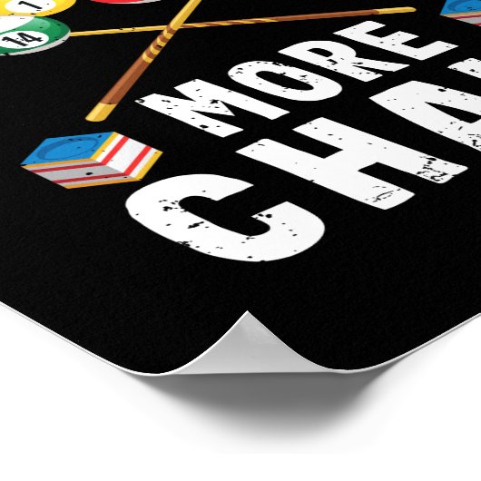 Billiards player billiards 8-ball billiards ポスター (角)