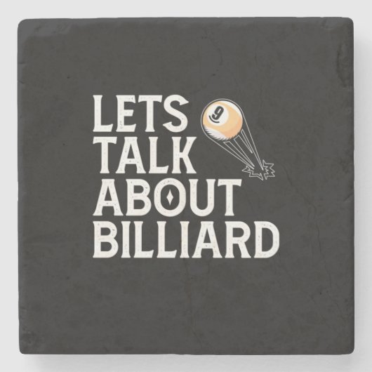 Billiards Player | Lets Talk About Billiard ストーンコースター (正面)