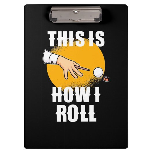 Billiards Player | This Is How Snooker Roll クリップボード (正面)