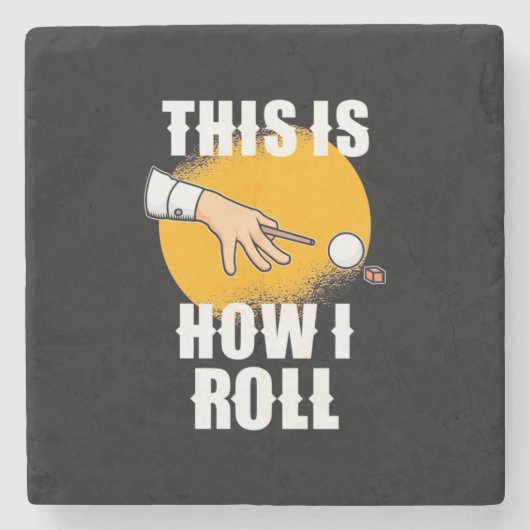 Billiards Player | This Is How Snooker Roll ストーンコースター (正面)