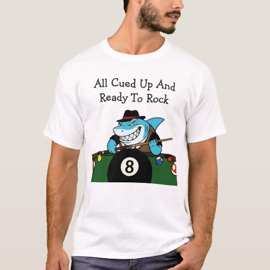 Billiards Pool Hall Rebel Funny Tshirts Tシャツ (正面)