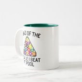 Billiards Pool Player Mug ツートーンマグカップ (正面左)