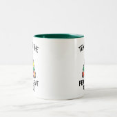 Billiards Pool Player Mug ツートーンマグカップ (中央)
