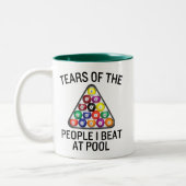 Billiards Pool Player Mug ツートーンマグカップ (左)