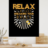 Billiards Relax I Am Just Breaking Your Balls ポスター (キッチン)