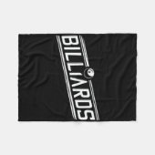 “billiards” - Sleek Angled Design  フリースブランケット (正面(横))