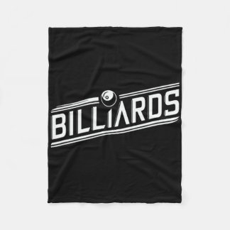 “billiards” - Sleek Angled Design  フリースブランケット