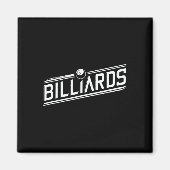 “billiards” - Sleek Angled Design  マグネット (正面)