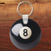 Billiards Snooker 8-Ball Keychain キーホルダー (正面)