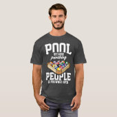 Billiards Snooker Pool Game Player Sports Competit Tシャツ (正面フル)