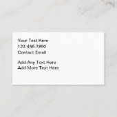 Billiards Snooker Pool Hall Business Cards 名刺 (裏面)