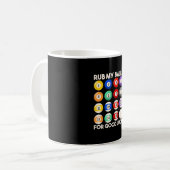 Billiards Snooker Rub My Balls For Good Luck コーヒーマグカップ (正面左)