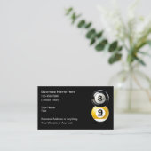 Billiards Snooker Theme Business Cards 名刺 (スタンド正面)
