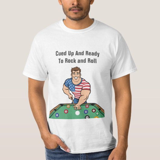 Billiards Theme Team League Tshirts Tシャツ (正面)