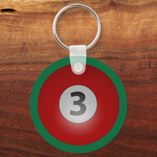 Billiards Three Ball キーホルダー (正面)