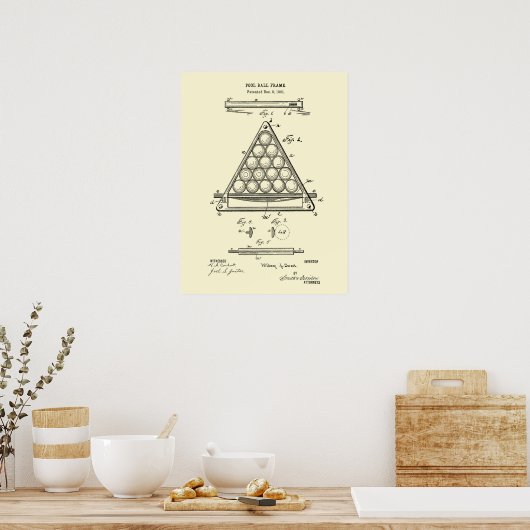 Billiards wall decor print #3 ポスター (キッチン)