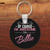 Billieもちろん私は素晴らしBillie Name キーホルダー (正面)