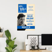 Billie Holiday jazz poster - Mister Kelly's ポスター (ホームオフィス)