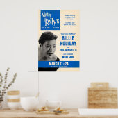 Billie Holiday jazz poster - Mister Kelly's ポスター (キッチン)