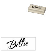 Billie name cursive装飾台本フォント ラバースタンプ (押印)