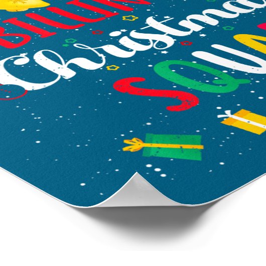 Billing Christmas Squad Santa Hat Billing Speciali ポスター (角)