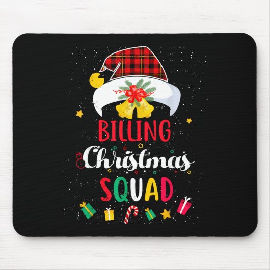 Billing Christmas Squad Santa Hat Billing Speciali マウスパッド (正面)