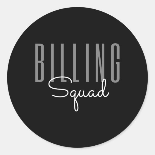 Billing Squad Medical Billing Specialist Coding Cl ラウンドシール (正面)