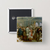 Billingsgateの魚市場 缶バッジ (正面&裏面)