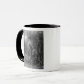 Billingsgateを離れて、まぐわの細道の眺め マグカップ (正面左)