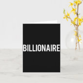 Billionaire - Cool New Money Club Ceo Funny Gift T カード (黄色い花)
