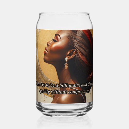 Billionaire Mindset Glass of Water ガラス缶 (正面)