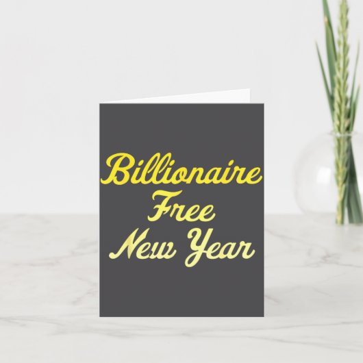 Billionaire , New Year, Hapness, Simple Joys  カード (正面)
