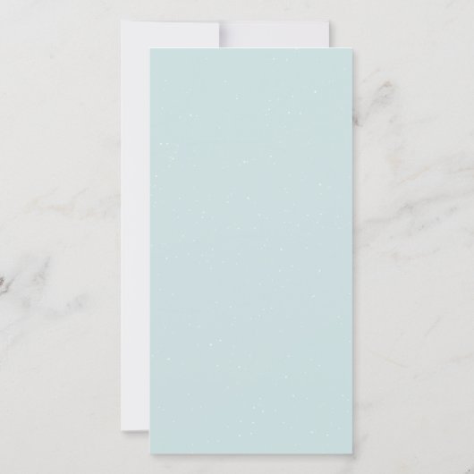 Billowy Snow- Tall Holiday Photo Card (裏面)