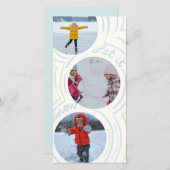 Billowy Snow- Tall Holiday Photo Card (正面/裏面)