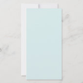 Billowy Snow- Tall Holiday Photo Card (裏面)