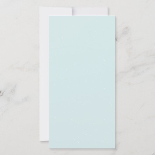 Billowy Snow- Tall Holiday Photo Card (裏面)