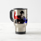 billyジョー湖のブルーカラーの愛国者のコーヒー・マグ トラベルマグ (正面左)