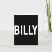Billy - Cool New Funny Name Fan Gift Tee  カード (正面)