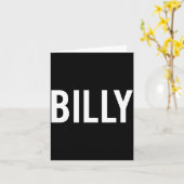 Billy - Cool New Funny Name Fan Gift Tee  カード (黄色い花)