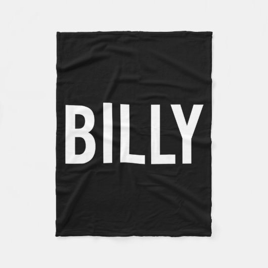 Billy - Cool New Funny Name Fan Gift Tee  フリースブランケット (正面)